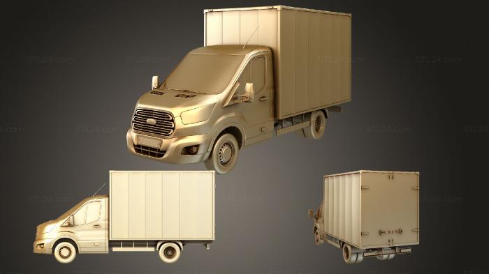Автомобили и транспорт (Форд Транзит Камион, CARS_1666) 3D модель для ЧПУ станка